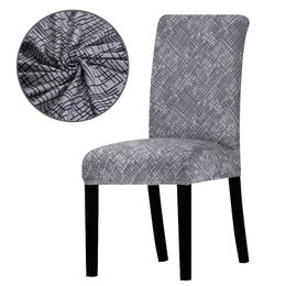Printed Chair Cover Stretch Washable Removable Big Elastic For LivingRoom Decor Chair Covers Cheap Seat Covers For Banquet Hotel