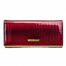 2024new Luxury Genuine Leather Wallet Women Lg Card Holder Purse Ladies Mey Bags Crocodile Pattern Wallet for Women N8CM#