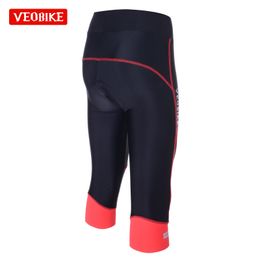 Summer Cycling Cropped Pants Women Thicken Silicone Pad Trousers Mountain Bike Bicycle Shorts Breathable Anti-sweat Soft Pants