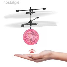 LED Flying Toys Colourful Mini Drone Shinning LED Drone Light Crystal Novelty Aircraft Drone Flying Ball Helicopter Toy Quadcopter Ball Indu P6U4 240410