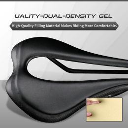 Carbon+Soft Leather Gel Bicycle Saddle RXL SL MTB Front Seat Mat 280*145mm Road Leather Saddles Racing Bike Seat