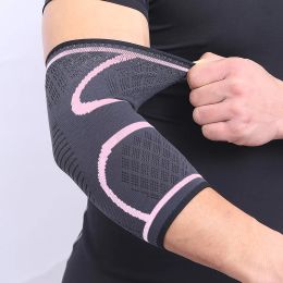 1PCS Elbow Support Elastic Gym Outdoor Sport Elbow Protective Pad Absorb Sweat Sport Basketball Arm Sleeve Elbow Brace