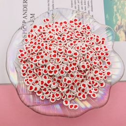 50g/Lot Hot Selling Clay Valentine's Day Heart Sprinkle, Cute Lip Slice for Crafts Making, Phone Deco, DIY Scrapbooking