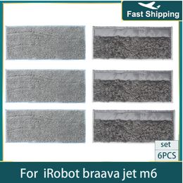 For iRobot Braava Jet M6 Washable Mop Cloths Rags Pads Accessories Robot Vacuum Cleaner Dry Wet Mop Cleaner Cloth Rag Parts