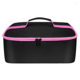 Storage Bags Ortable Travel Bag With Handle Waterproof Curling Iron Hair Tools Straightener For Home Travelling