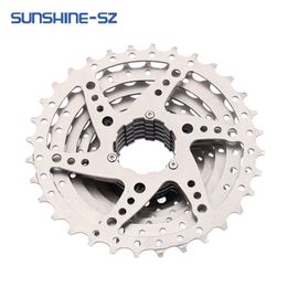 SUNSHINE Road Bike Cassette 8 9 10 11 12 Speed 11-23T/25T/28T/30T/32T/34T/36T Bicycle Flywheel K7 Sprocket for Shimano HG Hub