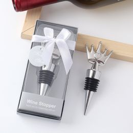 (10Pcs/lot) Crown Wedding gifts for guests of Crown bottle stopper Party favors for Wine Stopper Wedding souvenirs gifts