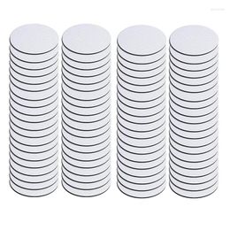 Table Mats 80PCS 4X4inch Round Blank Cup Mat Rubber For Sublimation Transfer Heat Press Printing