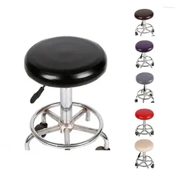Chair Covers Round Cover Bar Stool Seat Waterproof Anti-Slip With Elastic Bands Durable