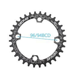 Deckas Chainring 96 BCD Round 32 34 36 38 t single tooth plate MTB Mountain bike 96BCD road M4000 M4050 NX GX X1