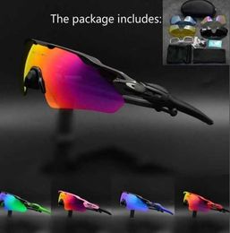 Oakleie Mens Sun Glasses Cycle Sports Sunglasses Designer Womens Riding Outdoor Cycling Polarized MTB Bike Goggles