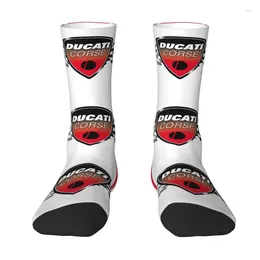 Men's Socks Cool Racing Sprot Motorcycle Ducatis Dress Unisex Warm Comfortable 3D Printing Crew