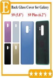 New Battery Door Back Glass Cover Housing with Adhesive Sticker Replacement For Samsung Galaxy S9 G960 VS S9 Plus G965 10PCS1887966