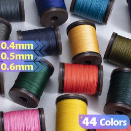 0.4/0.5/0.6mm Handmade Round Wax Thread for Leather Craft DIY Hand Sewing Wax Thread Multi-strand Woven String for Handicrafts