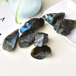 50-100g Natural Crystal Blue Raw Stone Colour Labradorite Natural Stone Mineral Specimen Healing Stone Home Decor Collect Gifts