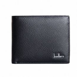 genuine Leather Bifold Wallet for Men Large Capacity Multifunctial Wallet Practical Short Purses Interior Coin Pocket WB123 c3kP#