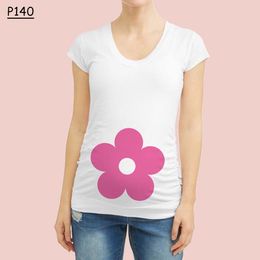 New Simple Pregnancy Clothes for Women Short Sleeve White T-Shirt Maternity Clothing Breastfeeding Top Pregnant Tees Summer Hot