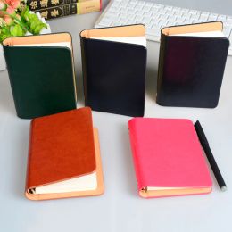 Notebooks Hard Cover A7 Pocket Notepad Small Spiral Notebook Journal 6 Ring Binder Planner Mini Porable Note Book Stationery Gift