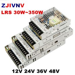 Switching power supply LRS series ultra-thin ac 110V 220V to DC12V 24V dc power supply 36v 48v, 35/50/75/100/200/350w smps