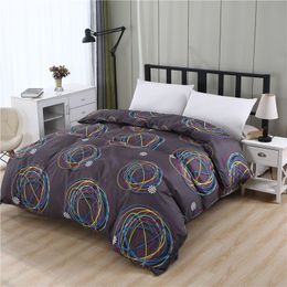 1pc 100% Polyester Duvet Cover Plant & Plaid Reactive Printing Comforter Cover Twin Full Queen King customizable