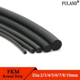 1M Fluorine Rubber Solid Strip Diameter 2,3,4,5,6,7,8,10,12,15,2.5,3.5,4.5 mm O-Ring Bar Seal Not Foaming Black