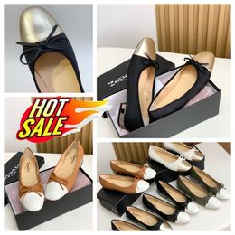 2024 Repetto With Box Top Quality Designer Sandals Luxury Slippers Womens Heel Bowknot Dancing Shoes Soft GAI Slip-On Size 35-39 5cm