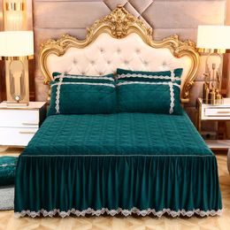 2020 velvet Quilting twin queen king size Bed Skirt Bedspread Bed Sheet Bed Cover Pillowcase Bedding Set