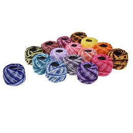 16 Colours Cross Stitch Thread Embroidery Sewing Thread Diy Hand-Knitted Patch Thread Sewing Supplies