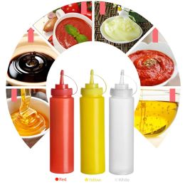 Condiment Squeeze Bottles,Kitchen Hot Sauces Olive Oil Bottles Ketchup Mustard Dispensers Kitchen Accessories Gadgets
