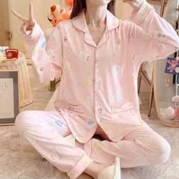 Printed Maternity Nursing Sleepwear Breastfeeding Nightwear for Pregnant Women Pregnancy Breast Feeding Pyjamas Suits