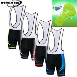 2019 New Arrival Weimostar men cycling bib shorts Breathable Gel Padded Shockproof Anti-sweat downhill Quick-Dry