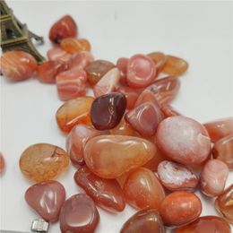 100g Natural Tumbled Carnelian Crystal Red Gravel Agate Healing Stones Planting Aquarium Fish Tank DIY Material