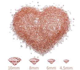 Rose Gold Table Confetti 4Sizes Wedding Crystals Acrylic Diamonds Rhinestones Vase Fillers for Birthday Baby Shower Party Tables