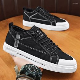 Casual Shoes Men's Vulcanize Fashion Outdoor Breathable Trendy Sneakers Male Canvas Platform Spring Summer