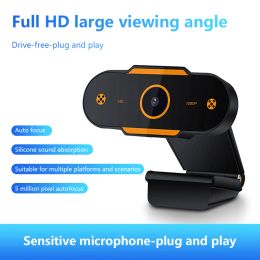 Webcams 2.0 1080P Webcam Auto Focusing Web Camera Cam Microphone For PC Laptop Desktop 480P/720P/2k Webcam 5 Million Pixels