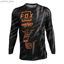 Cycling Shirts Tops BAT Downhill Jerseys Mountain Bike Jersey Camiseta Motocross Motorcycle Shirts Offroad DH Enduro Jersey Maillot Ciclista Y240410