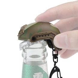 Beer Bottle Opener with FAST Helmet Model, Fun Tactical Creative Personality Keychain, Backpack Ornaments, Fun Keychain