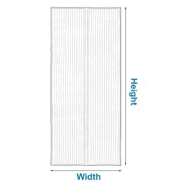 80-85 cm width Reinforced Magnetic Screen Door, Anti Mosquito Curtain mesh for door