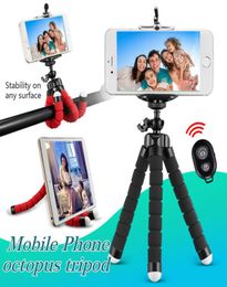 Flexible Octopus Tripod Phone Holder Universal Stand Bracket For Cell Phone Car Camera Selfie Monopod with Bluetooth Remote Shutte1925321
