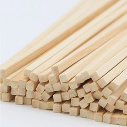 18cm*3mm square Bamboo Skewers Disposable Paddle Stick Wooden BBQ Kebab Food Meat Fruit Stick Restaurant Bar Kitchen Accessories