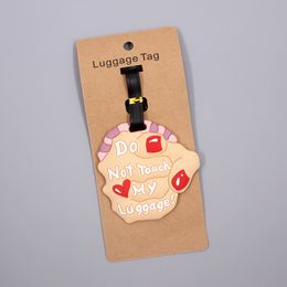 Creative "Don't Lose Me" Luggage Travel Accessories Tag Silica Gel Suitcase ID Addres Holder Baggage Boarding Tag Portable Label