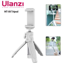 Monopods Ulanzi MT08 Mini Tripod White Colour Foldable Tripod Monopod Mount 1/4'' Tripod Universal for DSLR Android iPhone Smartphone