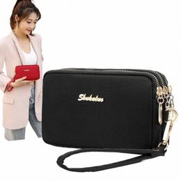 2024 New Women's Wallet Leather Handheld Wallet Fiable Multifunctial Large Capacity Change Bag Card Bag Women's Style b49N#