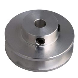 31x15 ilver Aluminium Alloy Single Groove 5MM 6MM 7MM Fixed Bore Pulley for Motor Shaft 3-5MM PU Round Belt