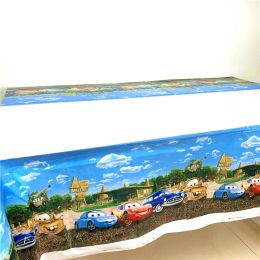 1PCS 108*180CM Cars Lighting Mcqueen Birthday Party Supplies TableCloth Disposal Table Cloth Kids Boys children Party Decoration