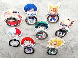 Cell Phone Mounts Holders My Hero Academia Acrylic Finger Ring Buckle Bracket Anime Peripheral5767048