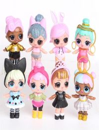 8pcs lot 9CM LOL Doll American PVC Kawaii Children Toys Anime Action Figures Realistic Reborn Dolls for girls Birthday Christmas G5628862