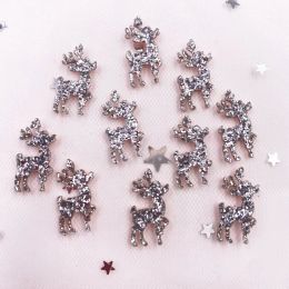 Felt Fabric Glitter Paillette Mini Deer Appliques Sewing Patch DIY Christmas hairpin Accessories Craft XE42