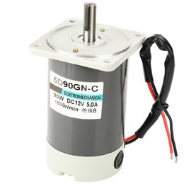 90W Electric Micro DC High Speed Motors 12V 24V 1800/3000RPM Long Life Adjustable Speed Reversible DC Permanent Magnet Motor