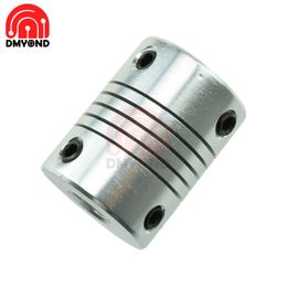 wholesale 1pcs 5x8mm 8x8mm 5mm 6.35mm 8mm Aluminium Z Axis Flexible Coupling For Stepper Motor Coupler Shaft Couplings 3D Printer